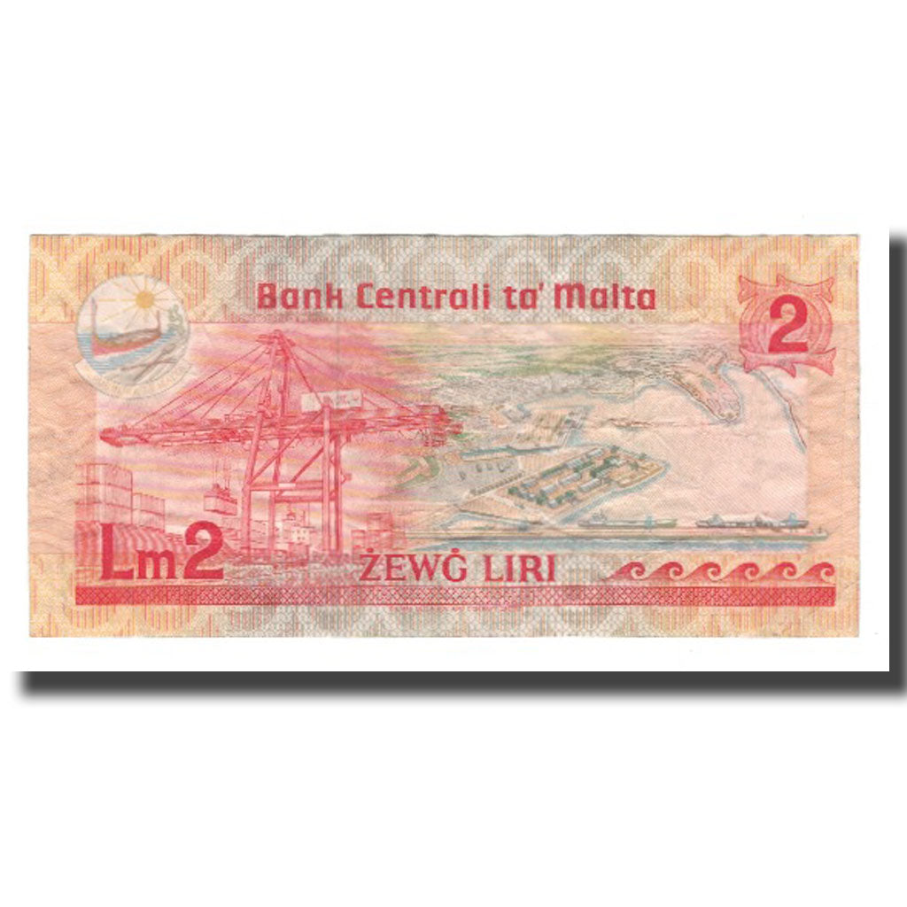 Banknote, Malta, 2 Liri, L.1967 (1986), KM:37, EF(40-45)
