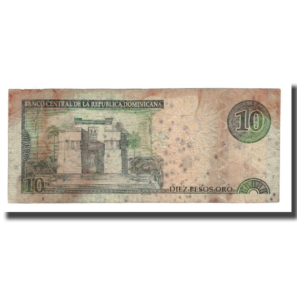 Banknot, Republika Dominikany, 10 Pesos Oro, 2003, Undated, KM:168c, VG(8-10)