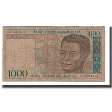 Biljet, Madagascar, 1000 Francs = 200 Ariary, Undated (1994), KM:76b, B