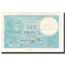 France, 10 Francs, 1940, 1940-11-21, TTB, Fayette:07.21, KM:84