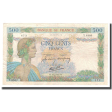 Frankrijk, 500 Francs, 1942, 1942-07-16, TB, Fayette:32.37, KM:95b