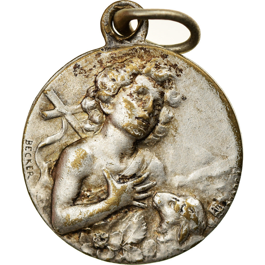 France, Médaille, Berger et Mouton, Religions & beliefs, Becker, TTB, Silvered