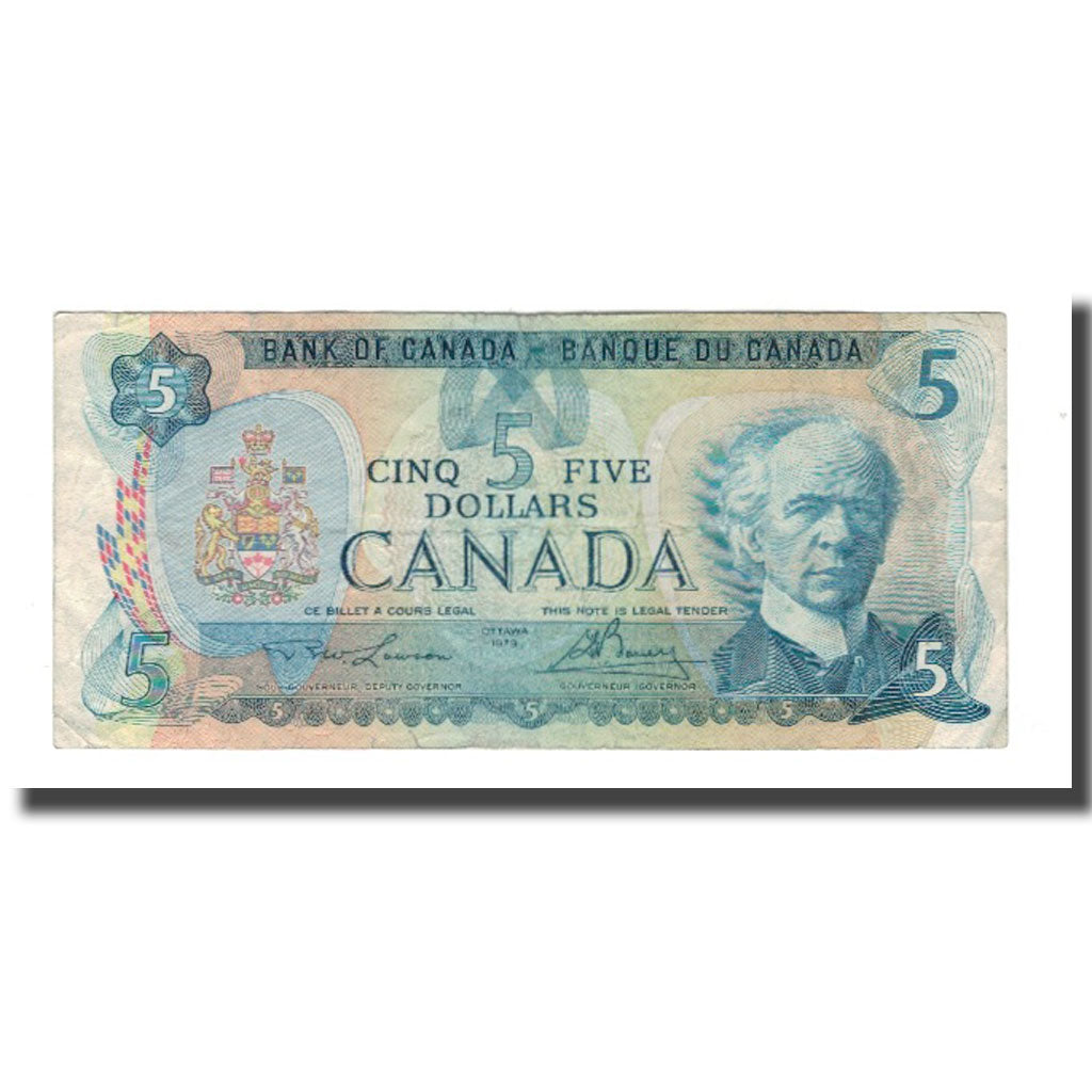 Banknote, Canada, 5 Dollars, 1972, KM:87b, F(12-15)