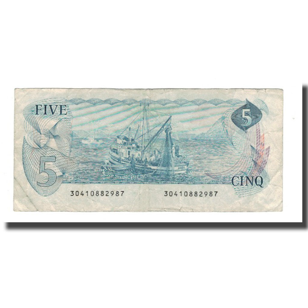 Banknote, Canada, 5 Dollars, 1972, KM:87b, F(12-15)