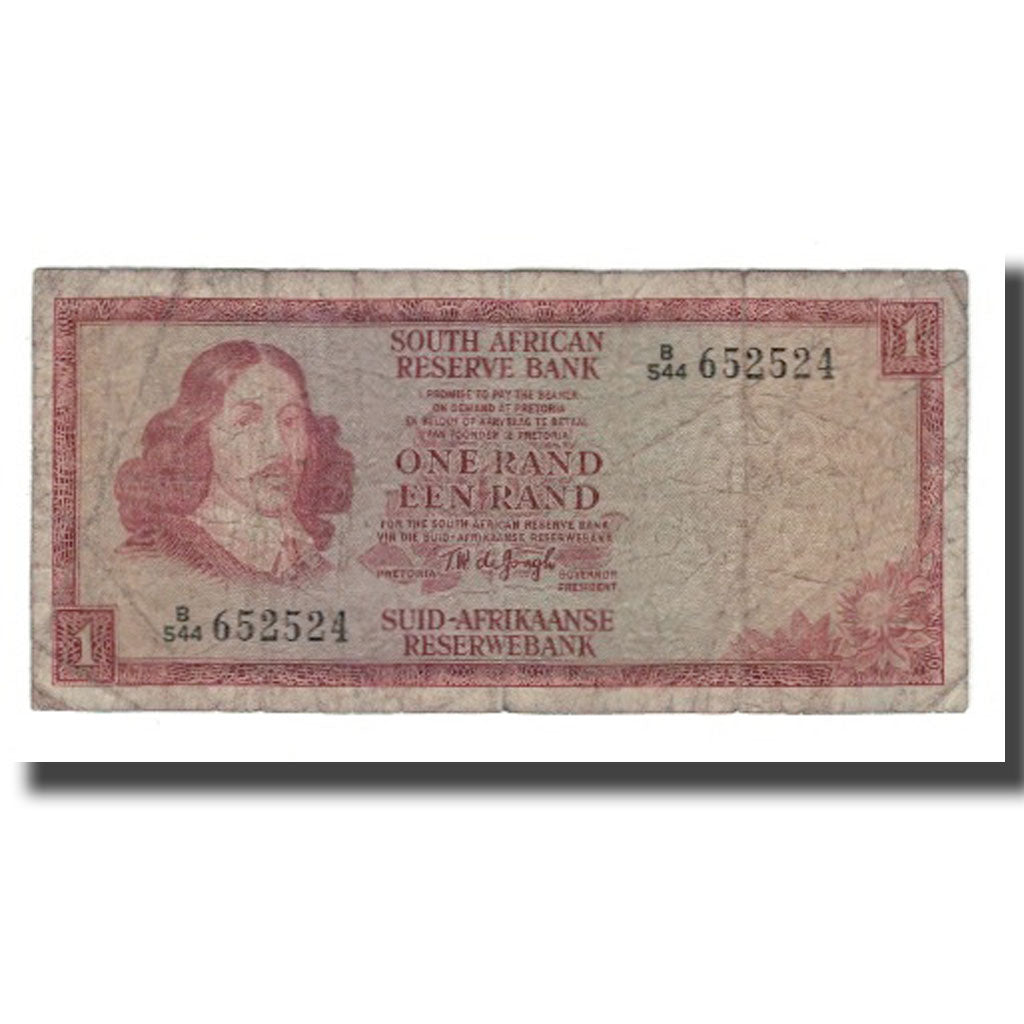 Banknote, South Africa, 1 Rand, Undated (1966-72), KM:110b, VG(8-10)