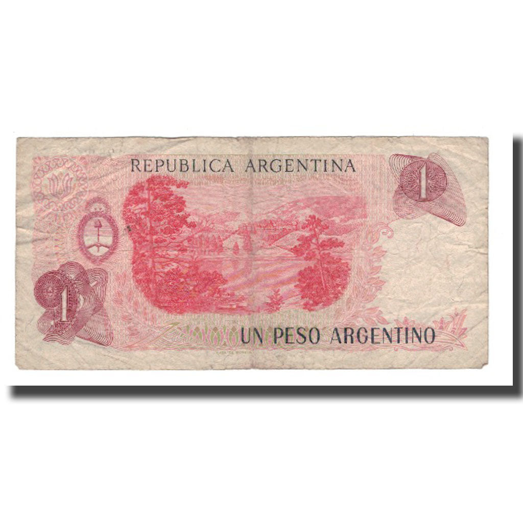 Banknote, Argentina, 1 Peso Argentino, Undated (1983-84), KM:311a, F(12-15)