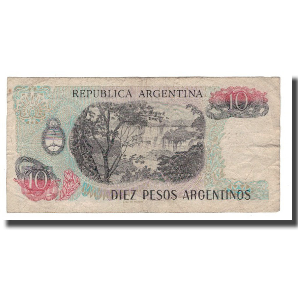 Banknote, Argentina, 10 Pesos Argentinos, Undated (1983-84), KM:313a, VF(20-25)