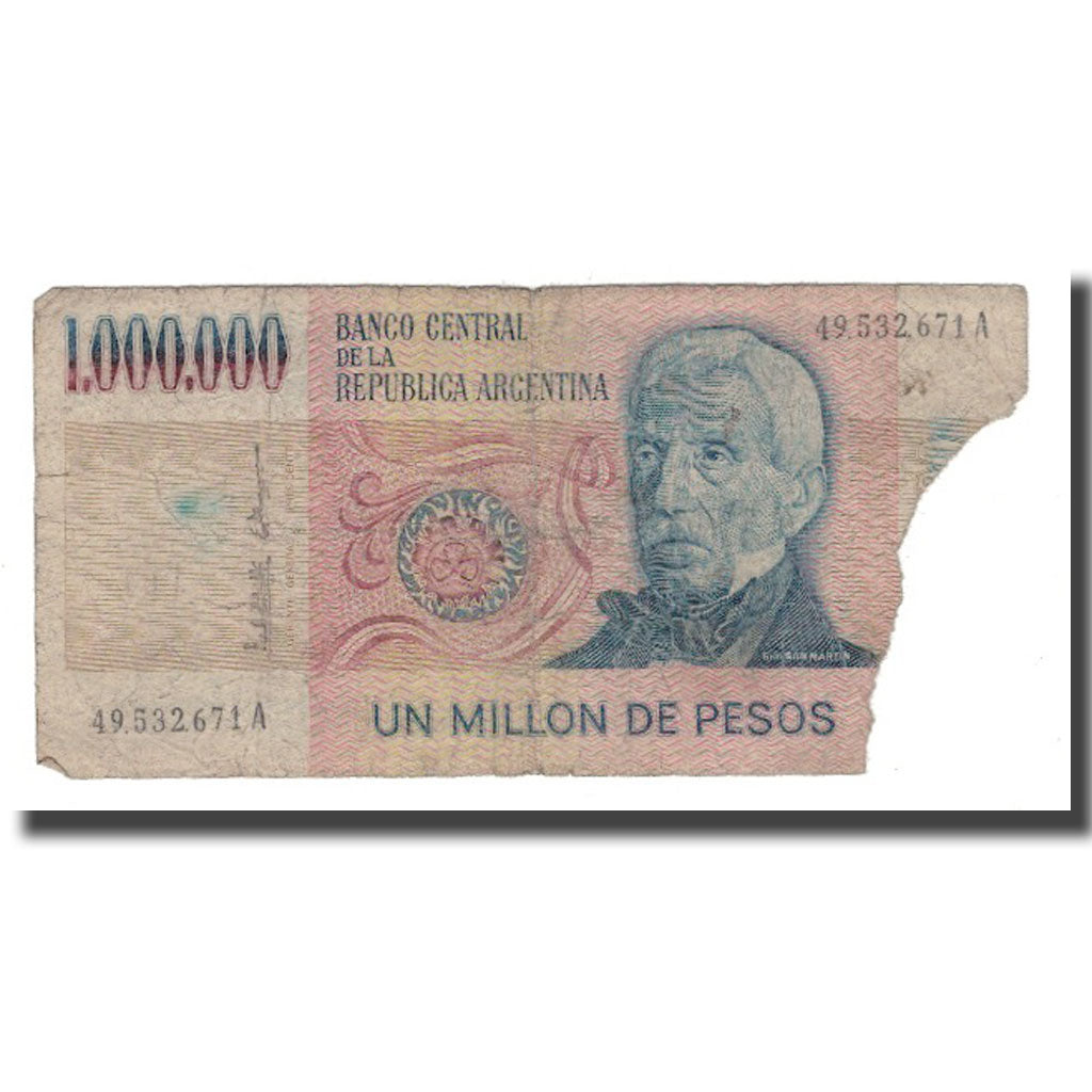 Banknote, Argentina, 1,000,000 Pesos, Undated (1981-1983), KM:310, VG(8-10)