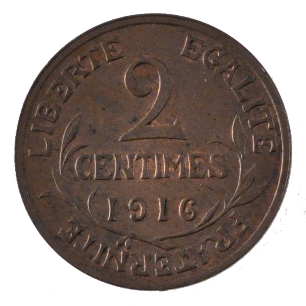 Coin, France, Dupuis, 2 Centimes, 1916, AU(55-58), Bronze, Gadoury:107