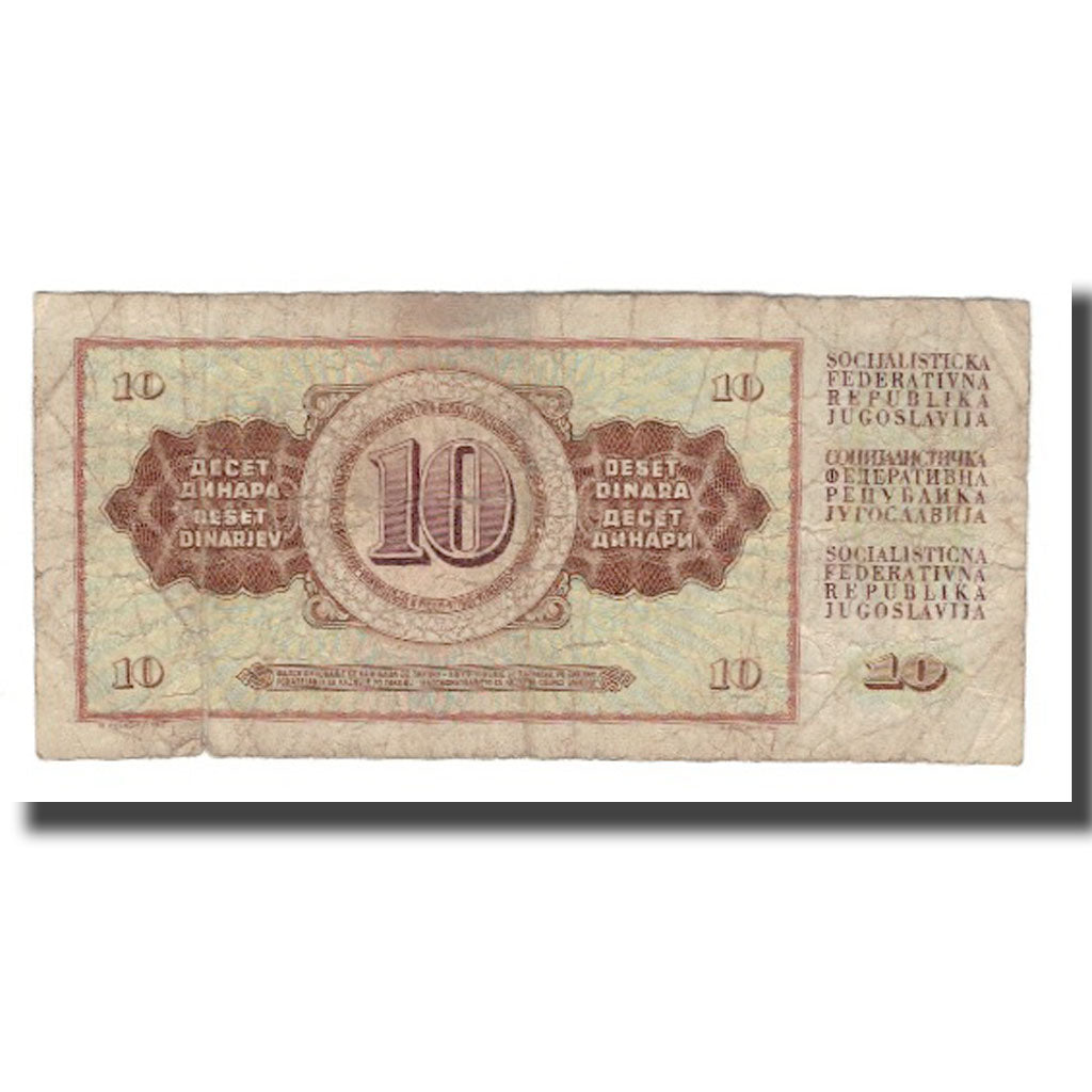 Biljet, Joegoslaviëe, 10 Dinara, 1978, 1978-08-12, KM:87a, B