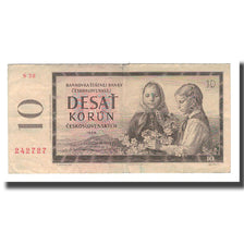 Banknote, Czechoslovakia, 10 Korun, 1960, KM:88b, VF(20-25)