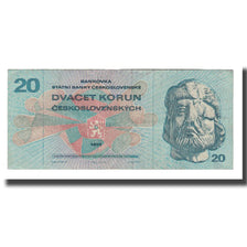 Banknote, Czechoslovakia, 20 Korun, 1970, 1970, KM:92, VF(30-35)