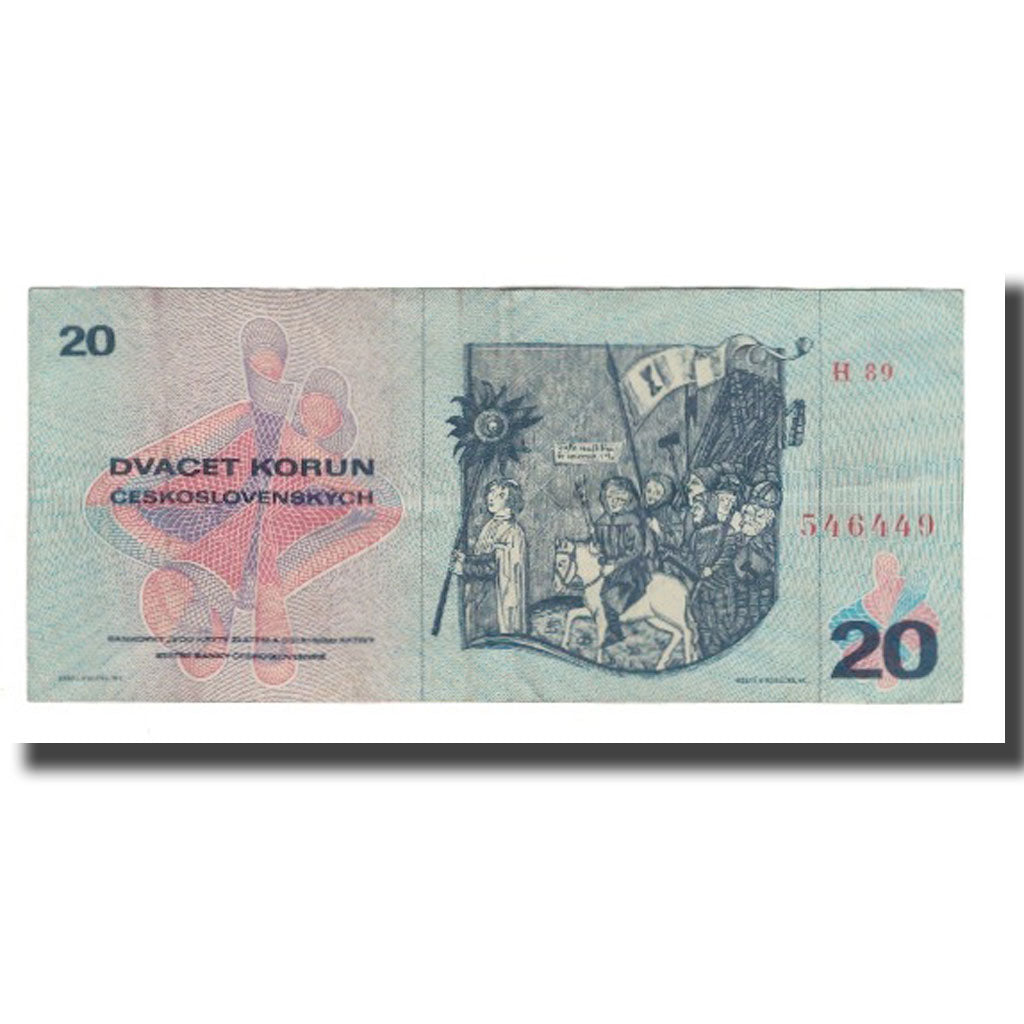 Banknote, Czechoslovakia, 20 Korun, 1970, 1970, KM:92, VF(30-35)