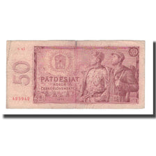Banknote, Czechoslovakia, 50 Korun, 1964, 1961, KM:90b, F(12-15)