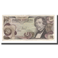 Banknote, Austria, 20 Schilling, 1967, 1967-07-02, KM:142a, EF(40-45)
