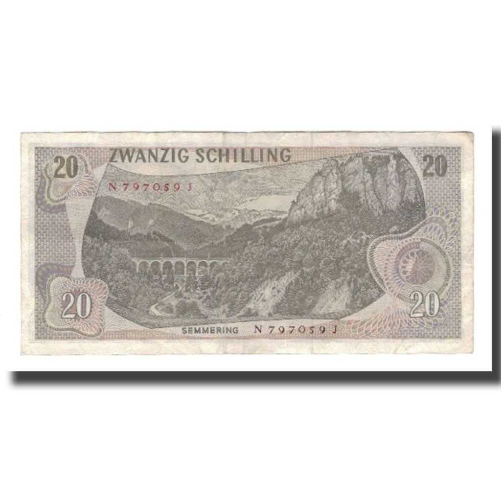 Banknote, Austria, 20 Schilling, 1967, 1967-07-02, KM:142a, EF(40-45)