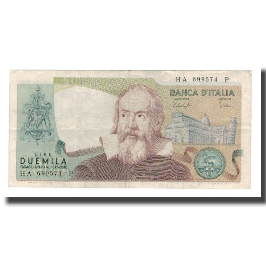 Banknote, Italy, 2000 Lire, 1976, 1976-10-22, KM:103b, VF(20-25)