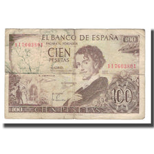 Banknote, Spain, 100 Pesetas, 1965, 1965-11-19, KM:150, VG(8-10)