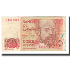 Billet, Espagne, 200 Pesetas, 1980, 1980-09-16, KM:156, B