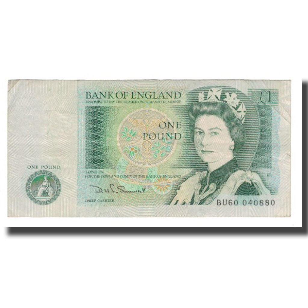 Banknote, Great Britain, 1 Pound, Undated (1971-82), KM:377b, VF(20-25)