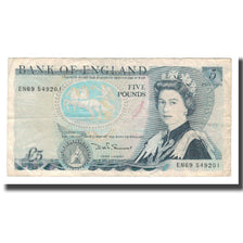 Banknote, Great Britain, 5 Pounds, Undated (1971-91), KM:378c, VF(20-25)