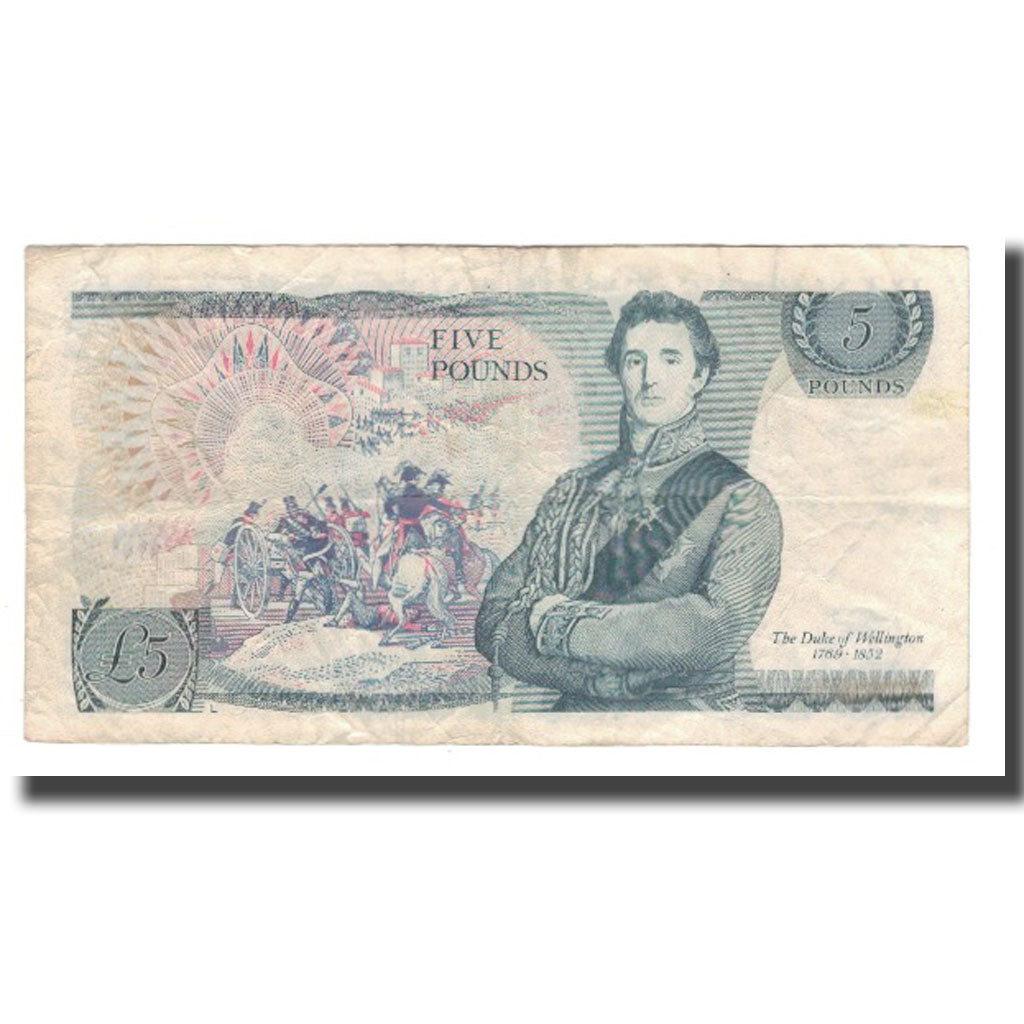 Banknote, Great Britain, 5 Pounds, Undated (1971-91), KM:378c, VF(20-25)