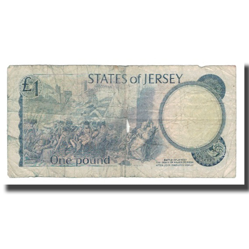 Banknote, Jersey, 1 Pound, Undated (1976-1988), KM:11a, VG(8-10)