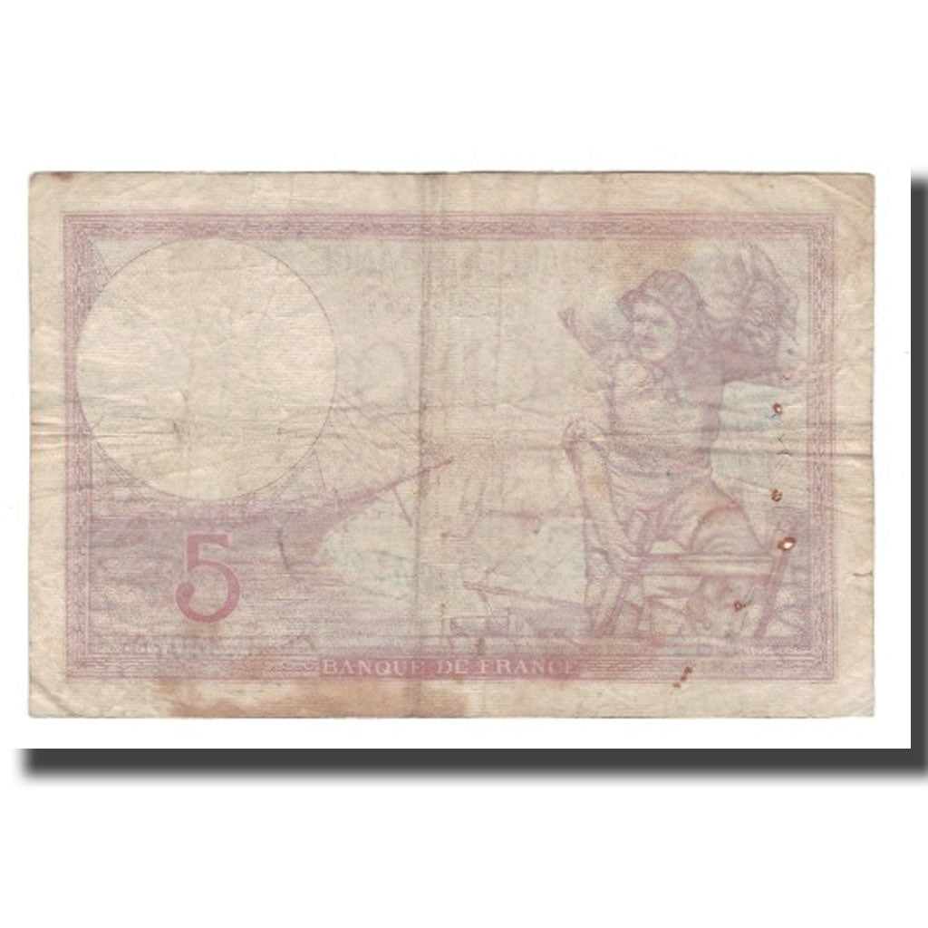 Francja, 5 Francs, 1939, 1939-10-05, VG(8-10), Fayette:04.11, KM:83
