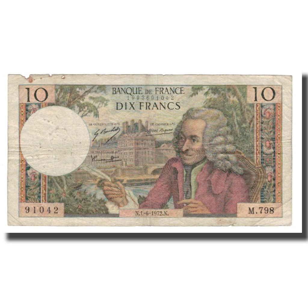 França, 10 Francs, 1972, 1972-06-01, F(12-15), Fayette:62.57, KM:147d