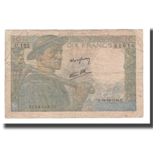 France, 10 Francs, 1946, 1946-12-19, B+, Fayette:08.16, KM:99e
