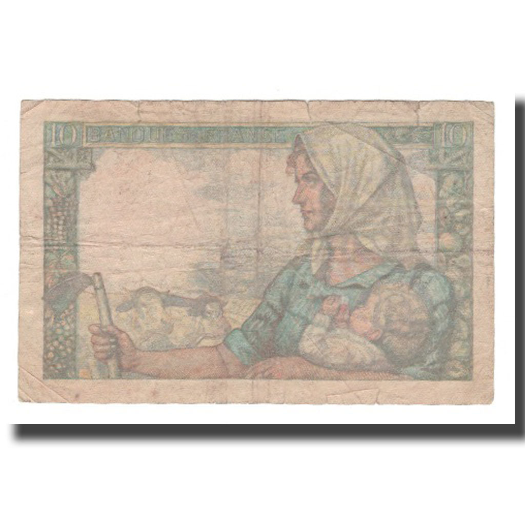 France, 10 Francs, 1946, 1946-12-19, B+, Fayette:08.16, KM:99e