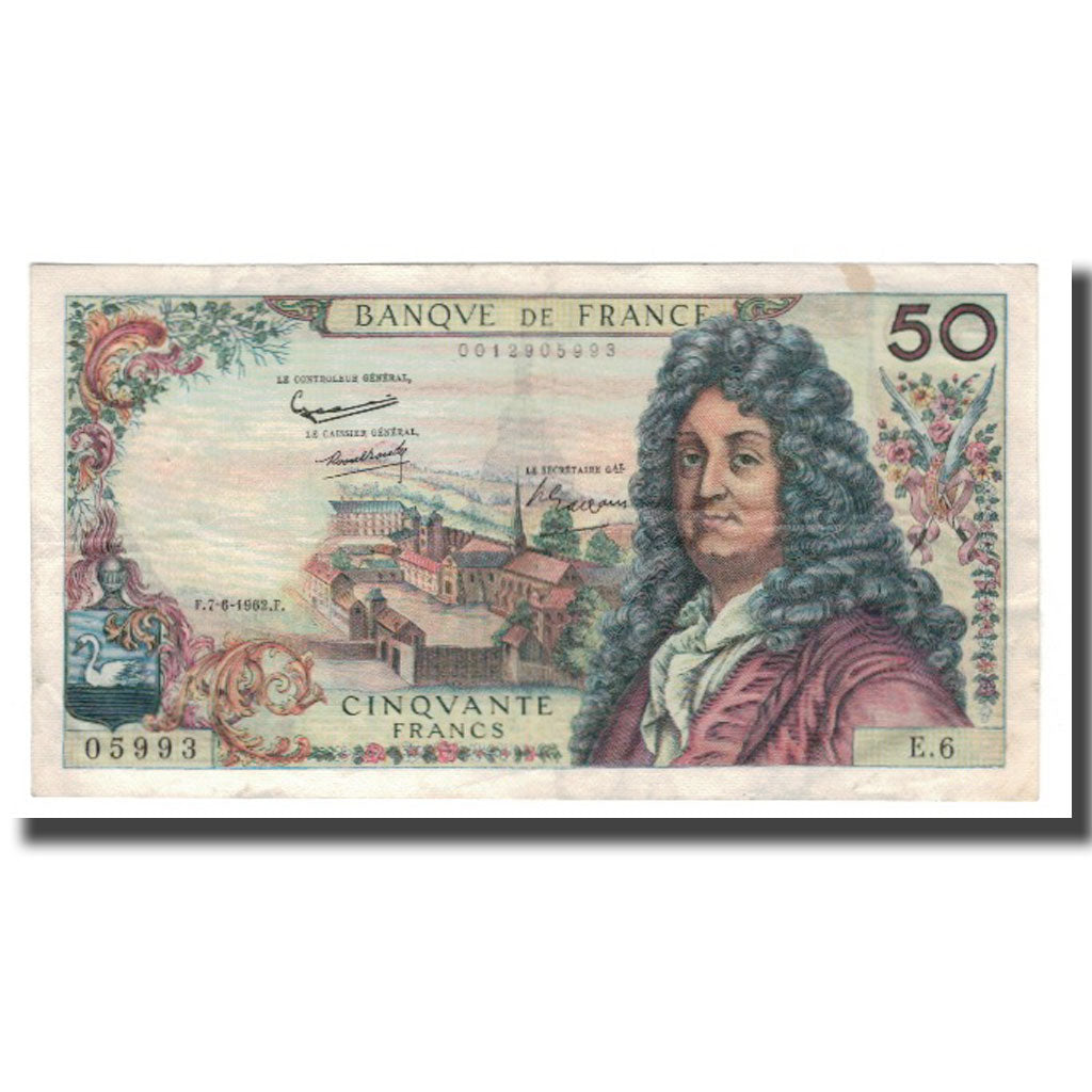 Francia, 50 Francs, 1962, 1962-06-07, MBC, Fayette:64.01, KM:148a