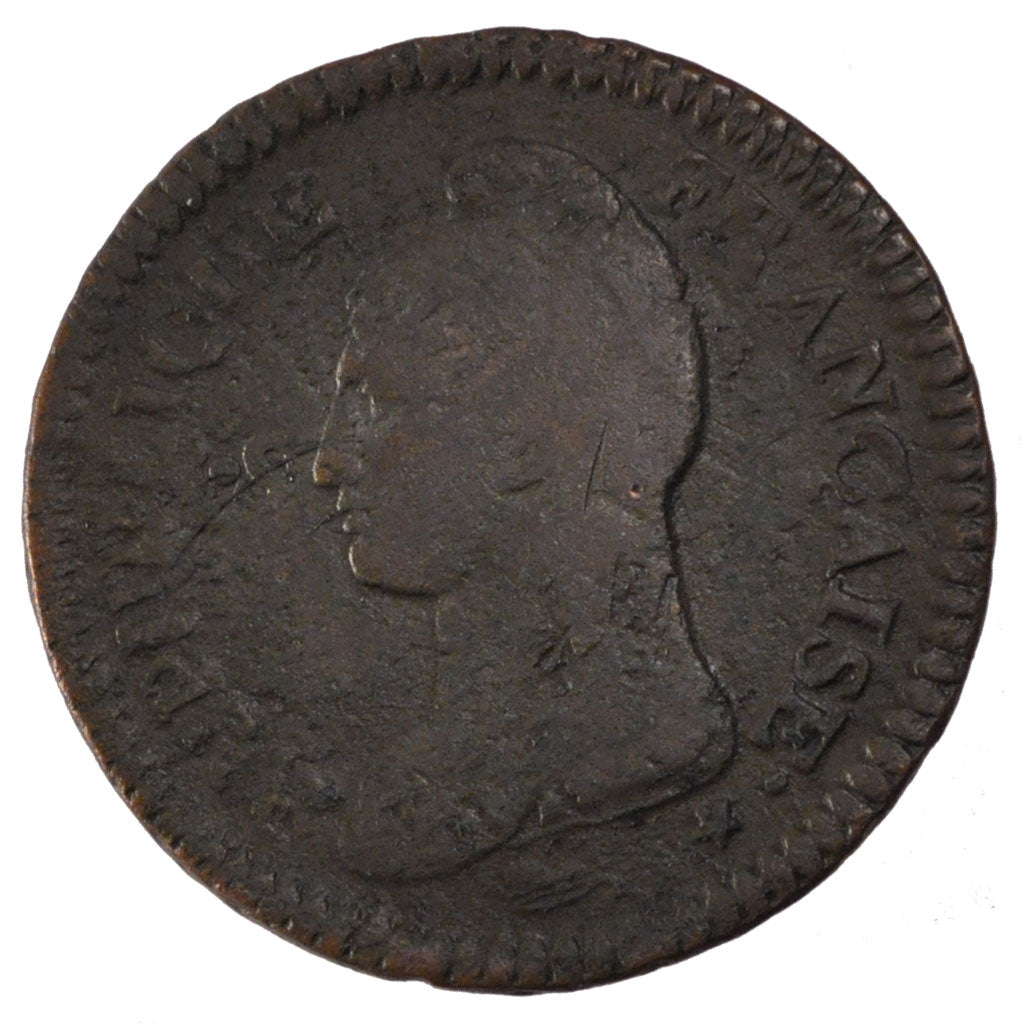 FRANCE, Dupré, Decime, 1797, Paris, KM #645.1, VF(30-35), Bronze, 31, 15.90