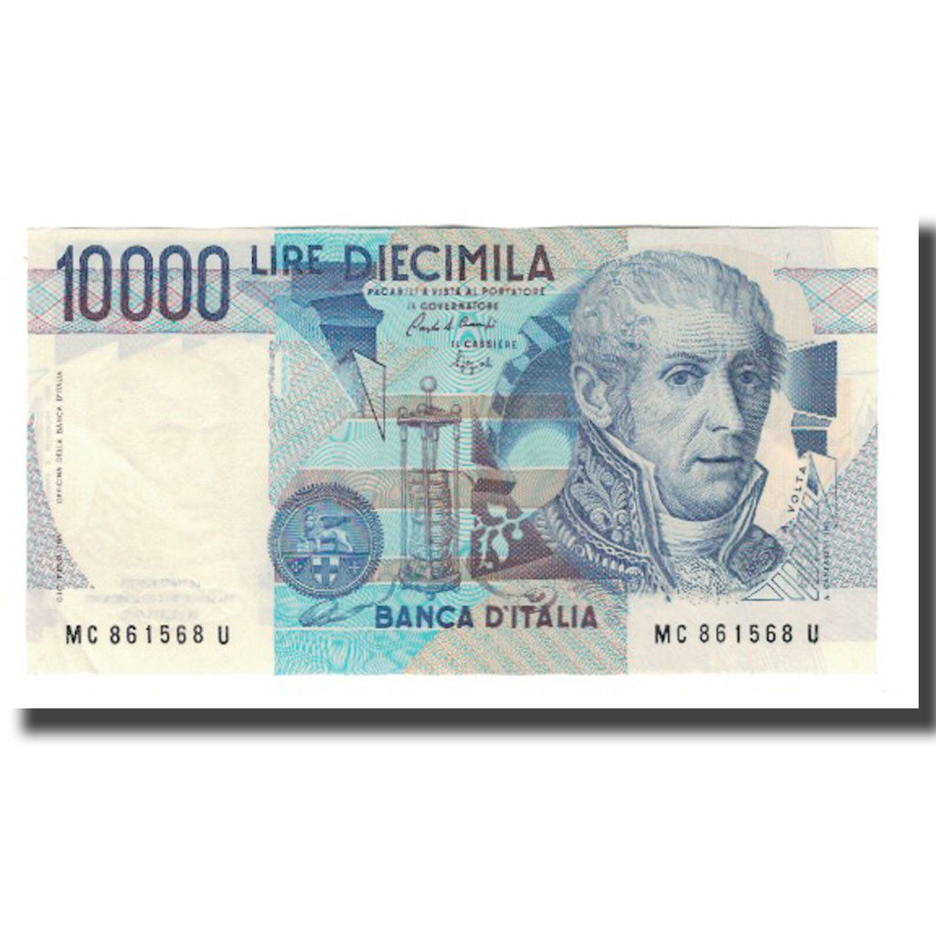 Banknote, Italy, 10,000 Lire, D.1984, KM:112b, AU(55-58)