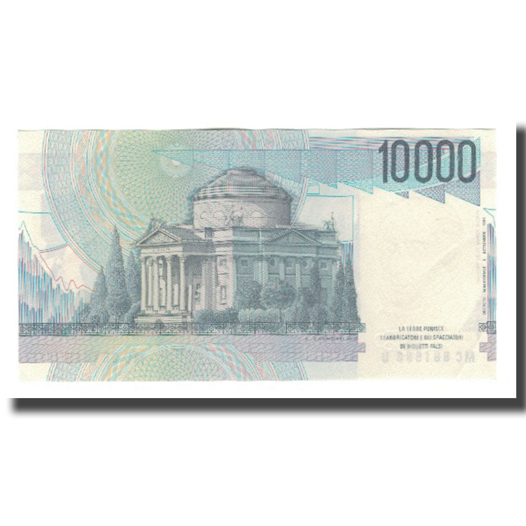 Banknote, Italy, 10,000 Lire, D.1984, KM:112b, AU(55-58)
