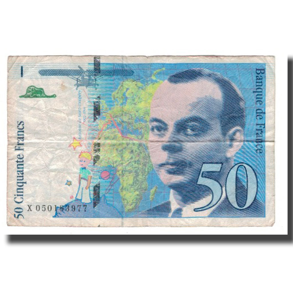 France, 50 Francs, 1999, B+, Fayette:73.05, KM:157Ad