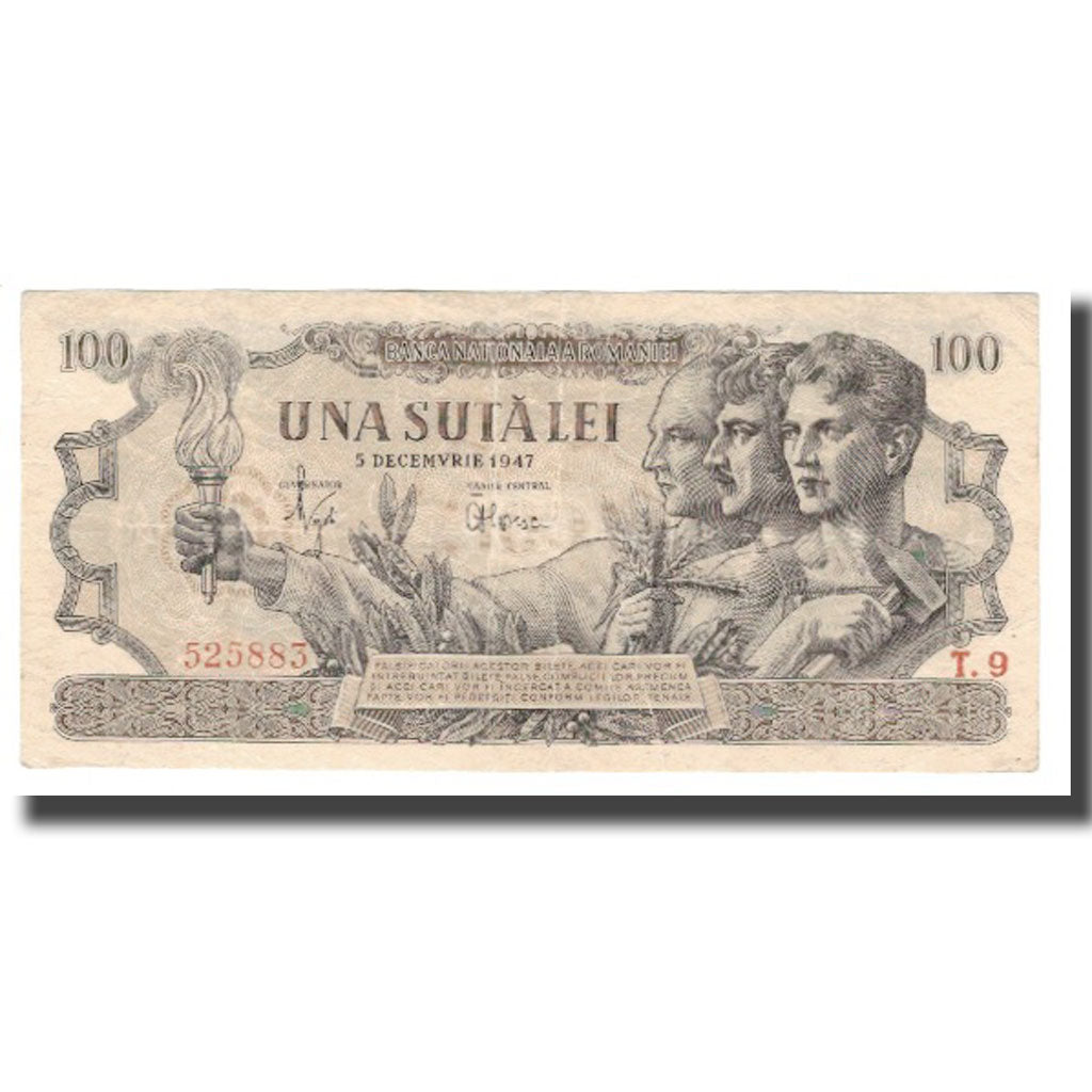 Banknote, Romania, 100 Lei, 1947, 1947-12-05, KM:67a, EF(40-45)