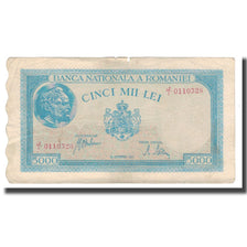 Banknote, Romania, 5000 Lei, 1943, 1943-09-28, KM:55, VF(30-35)