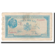 Geldschein, Rumänien, 5000 Lei, 1943, 1943-09-28, KM:55, S+