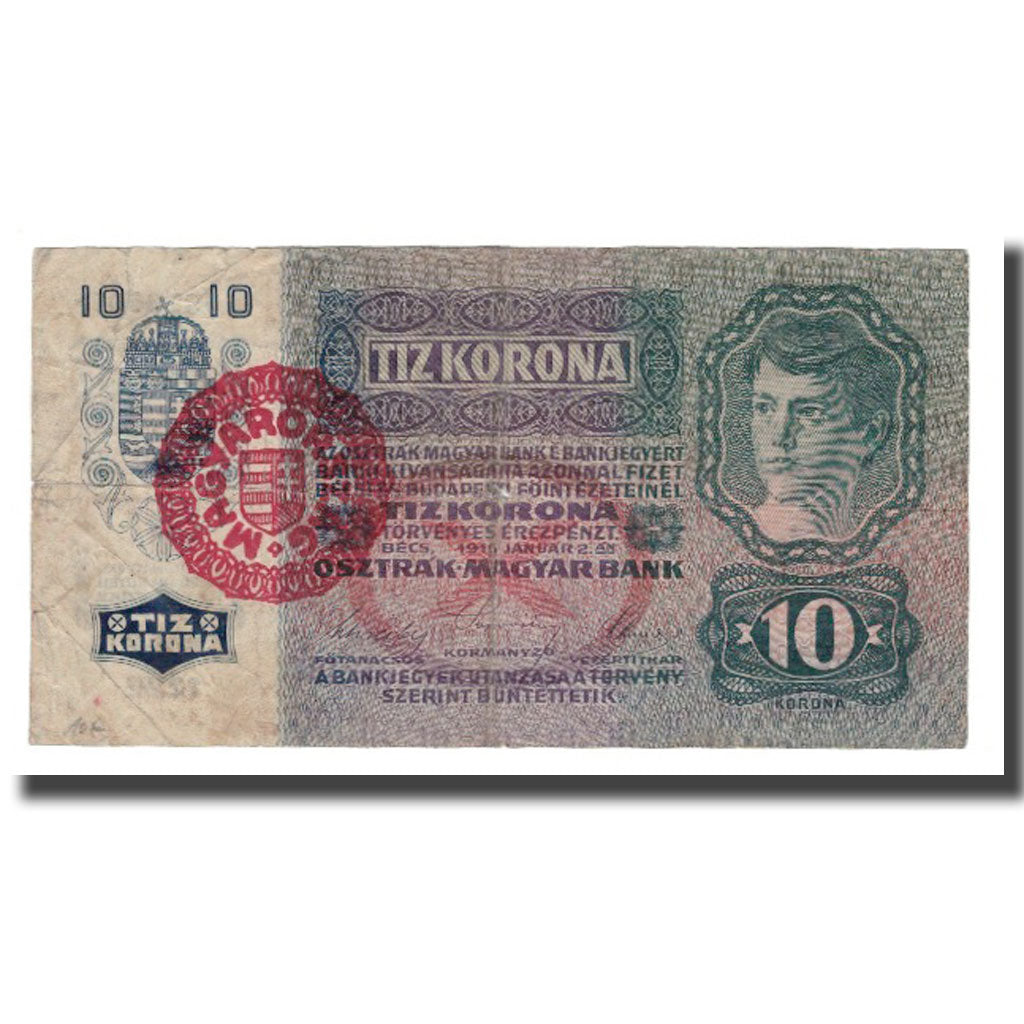 Banknote, Austria, 10 Kronen, Undated (1919), KM:51a, F(12-15)