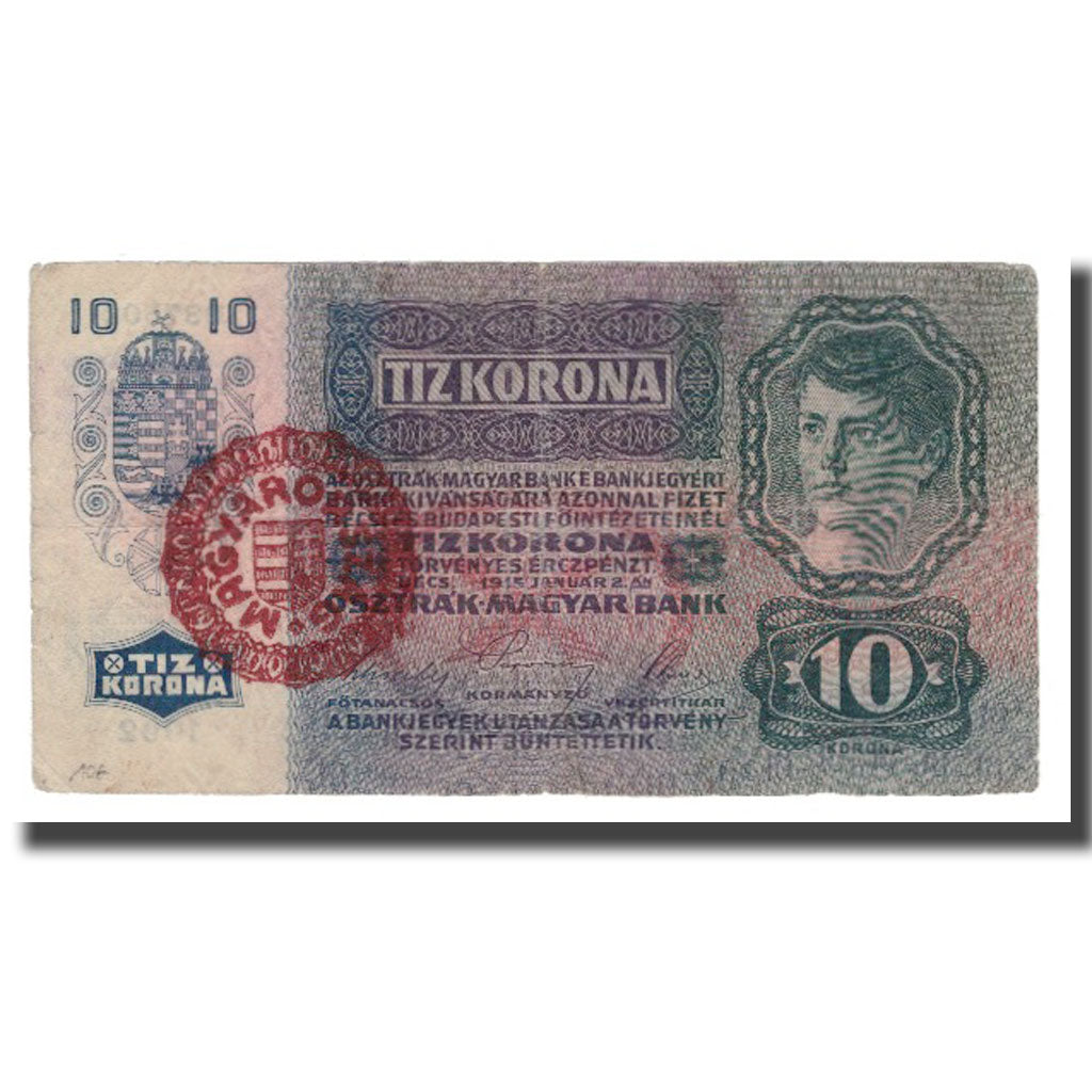 Banknote, Austria, 10 Kronen, Undated (1919), KM:51a, F(12-15)