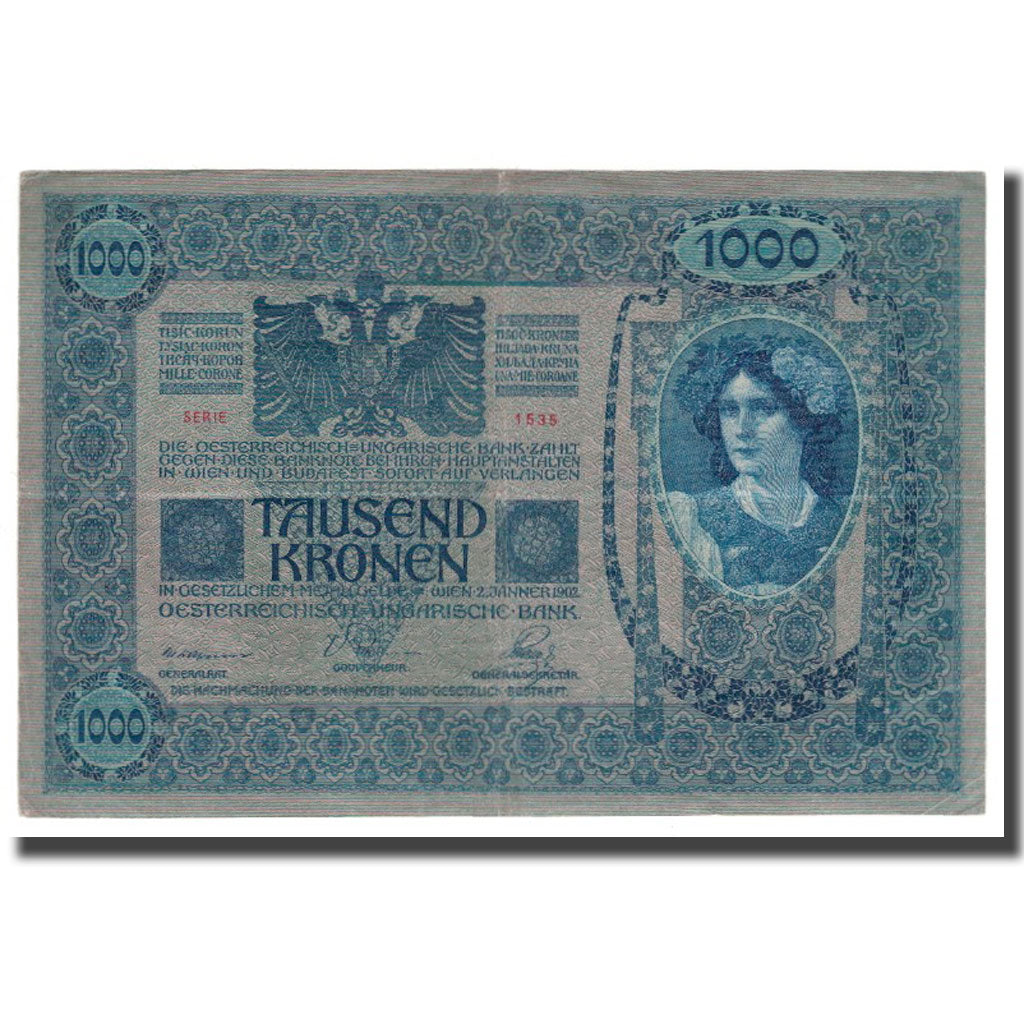 Banknote, Austria, 1000 Kronen, Undated (1919), KM:59, VF(30-35)