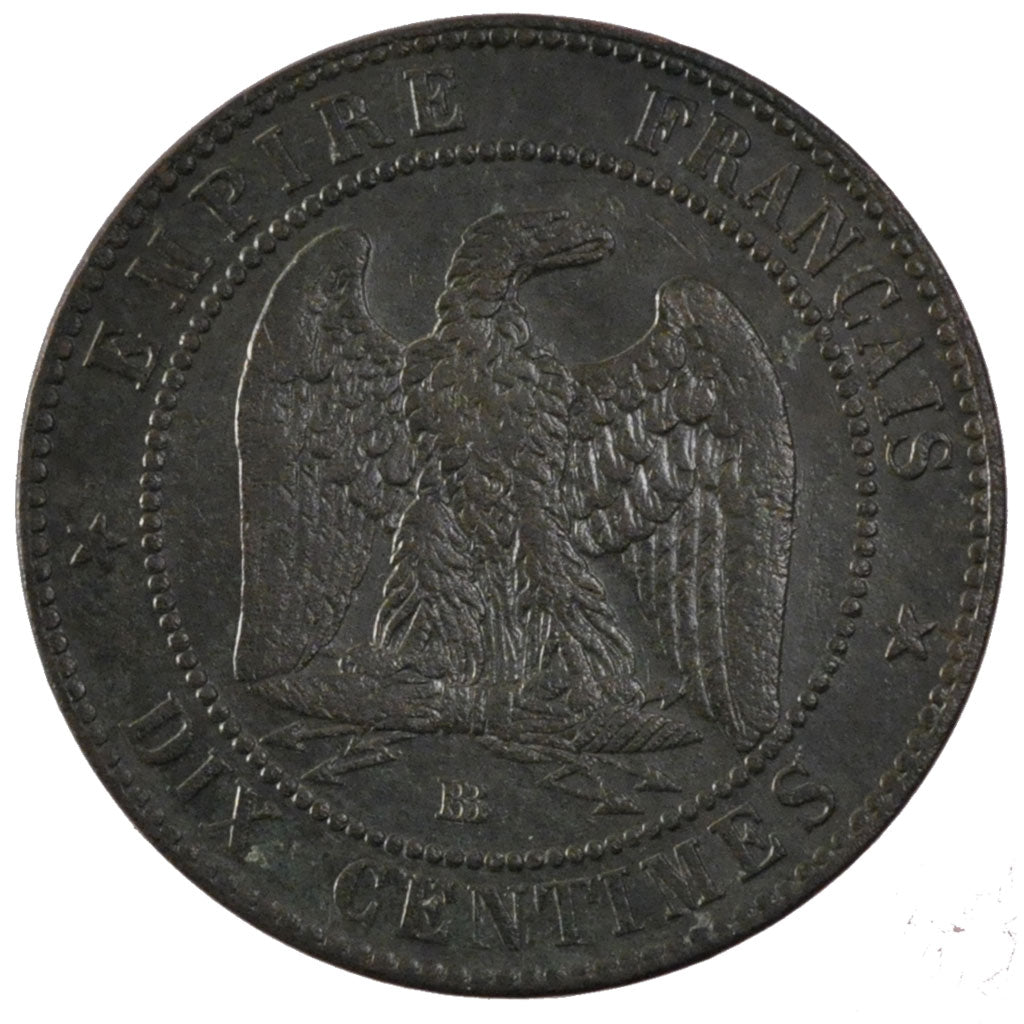 Second Empire, 10 Centimes Napoléon III tête nue