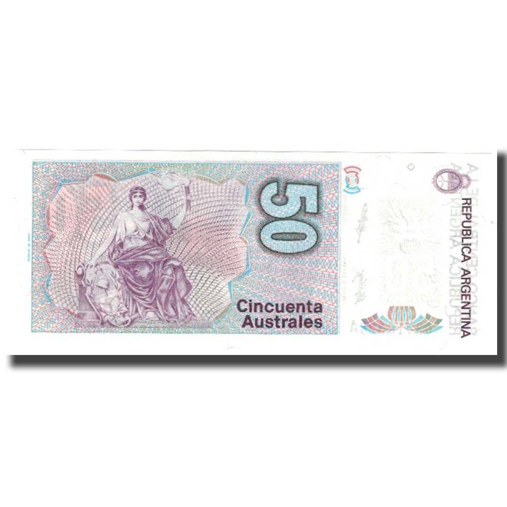 Banknote, Argentina, 50 Australes, Undated (1986-89), KM:326a, UNC(65-70)