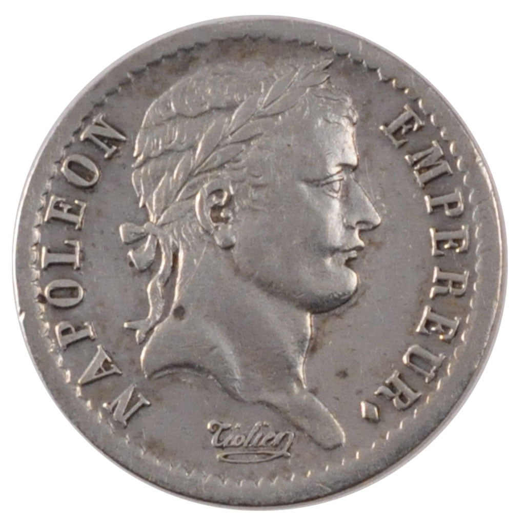 FRANCE, 1/2 Franc, 1808, Paris, AU(50-53), Silver, Gadoury #398, 2.51