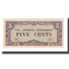 Banknote, MALAYA, 5 Cents, Undated (1942), KM:M2a, UNC(65-70)