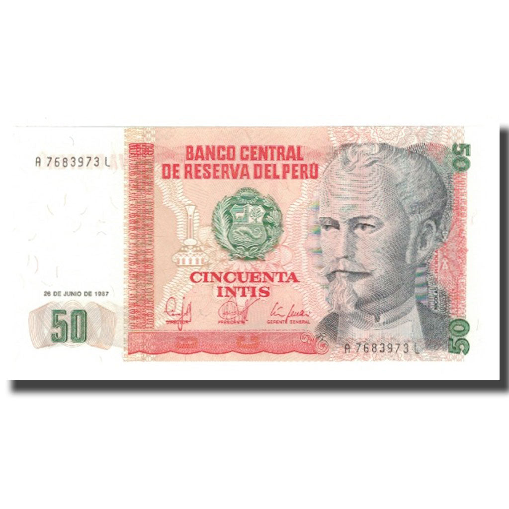 Billete, 50 Intis, 1987, Perú, 1987-06-26, KM:131b, UNC