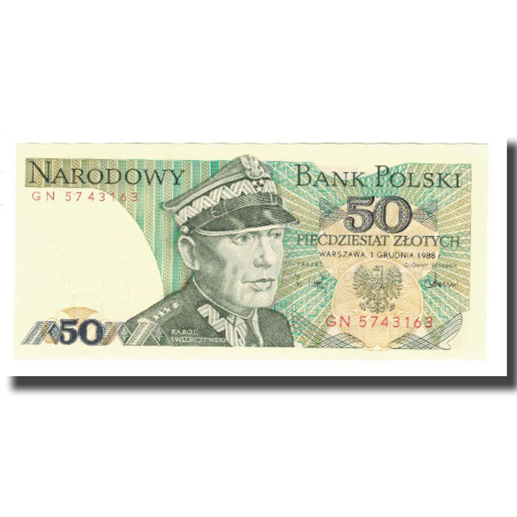 Banknote, Poland, 50 Zlotych, 1988, 1988-12-01, KM:142c, UNC(65-70)