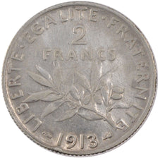 Coin, France, Semeuse, 2 Francs, 1913, Paris, EF(40-45), Silver, Gadoury:532