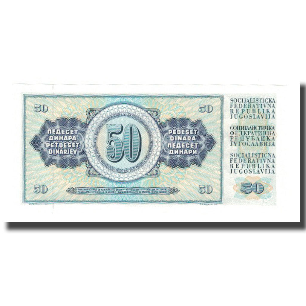Banknote, Yugoslavia, 50 Dinara, 1978, 1978-08-12, KM:89a, UNC(65-70)